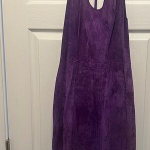Elegant Purple Backless Dress
